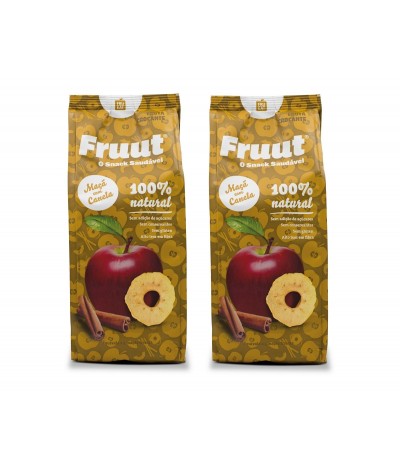 PACK 2 Fruut Snack Chips de Maçã 100% e Canela