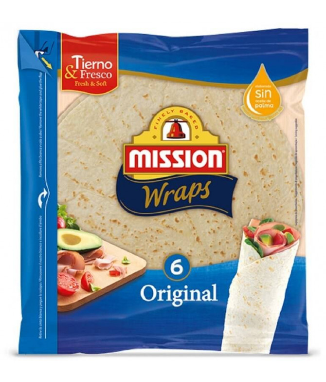 Mission Wrap Trigo Estilo Original 6un T Mission Wrap Trigo Estilo Original 6un T