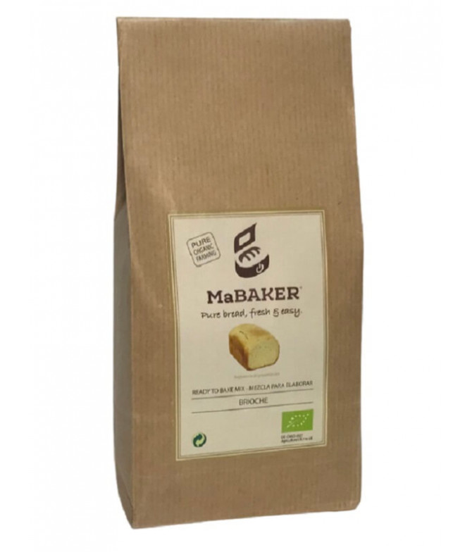MaBAKER Mistura Pão Brioche BIO 500gr T MaBAKER Mistura Pão Brioche BIO 500gr T