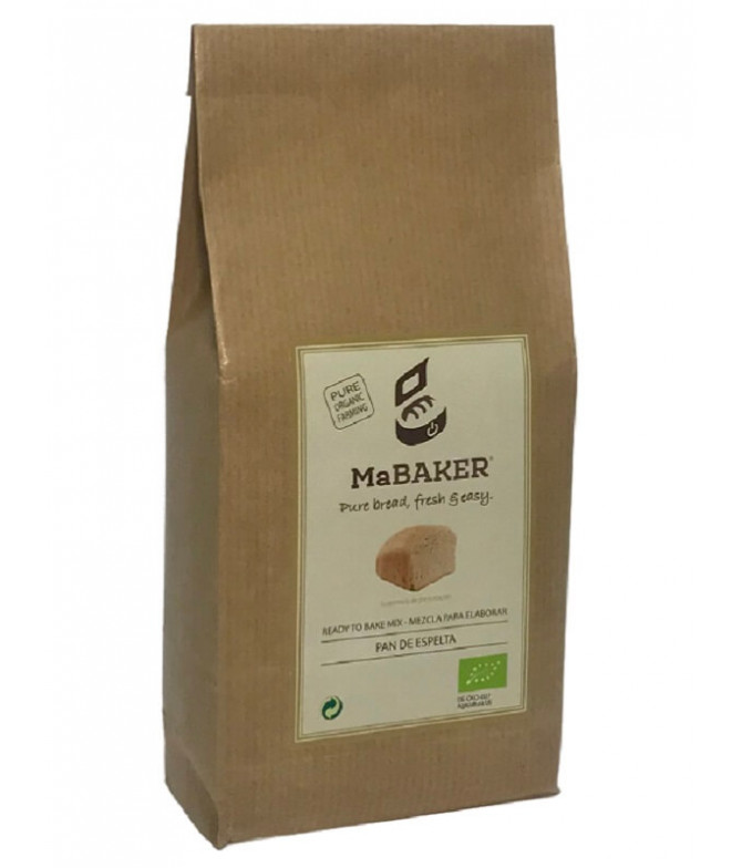 MaBAKER Mistura Pão Espelta BIO 500gr T MaBAKER Mistura Pão Espelta BIO 500gr T