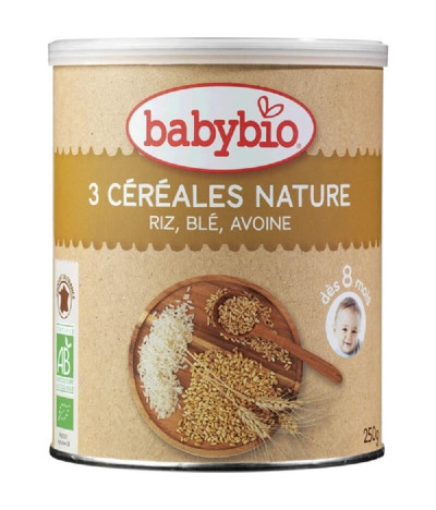 Babybio Papilla 3 Cereales 250gr T