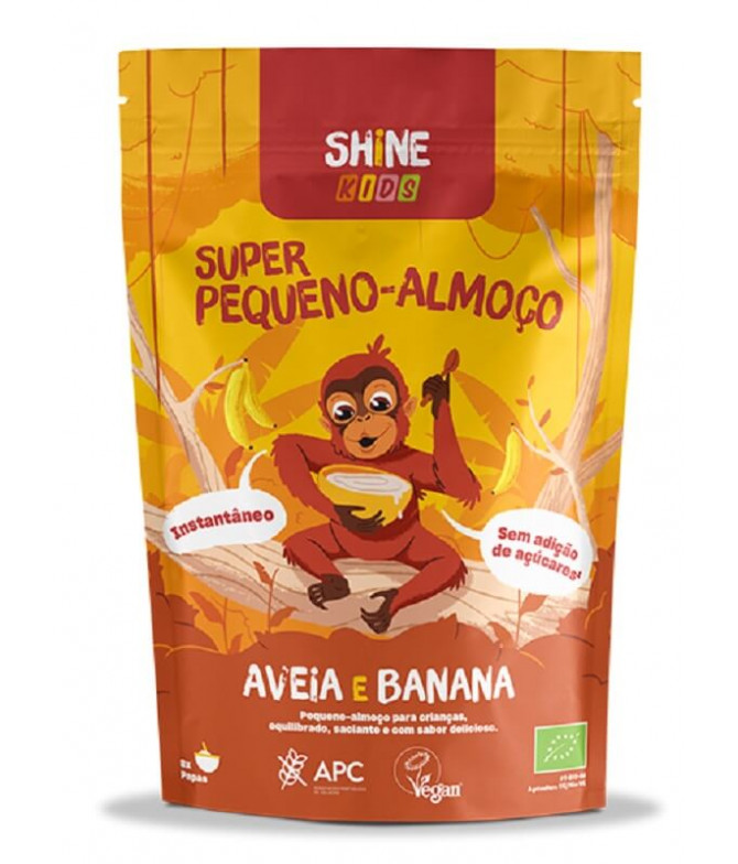 Shine Kids Super Desayuno Avena Plátano BIO 300gr T