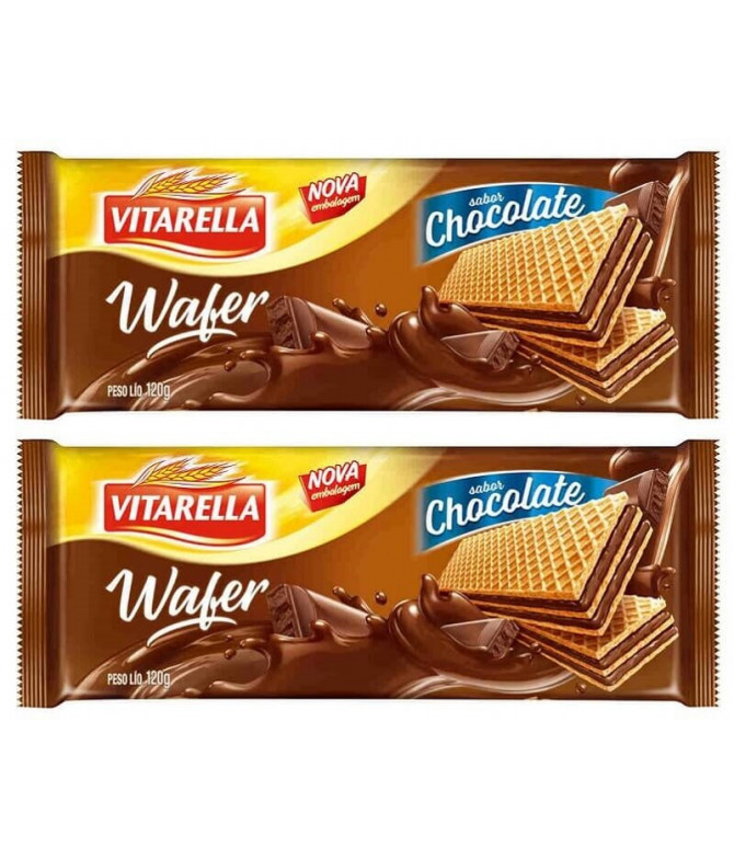 PACK 2 Vitarella Wafer Chocolate 120gr PACK 2 Vitarella Wafer Chocolate 120gr