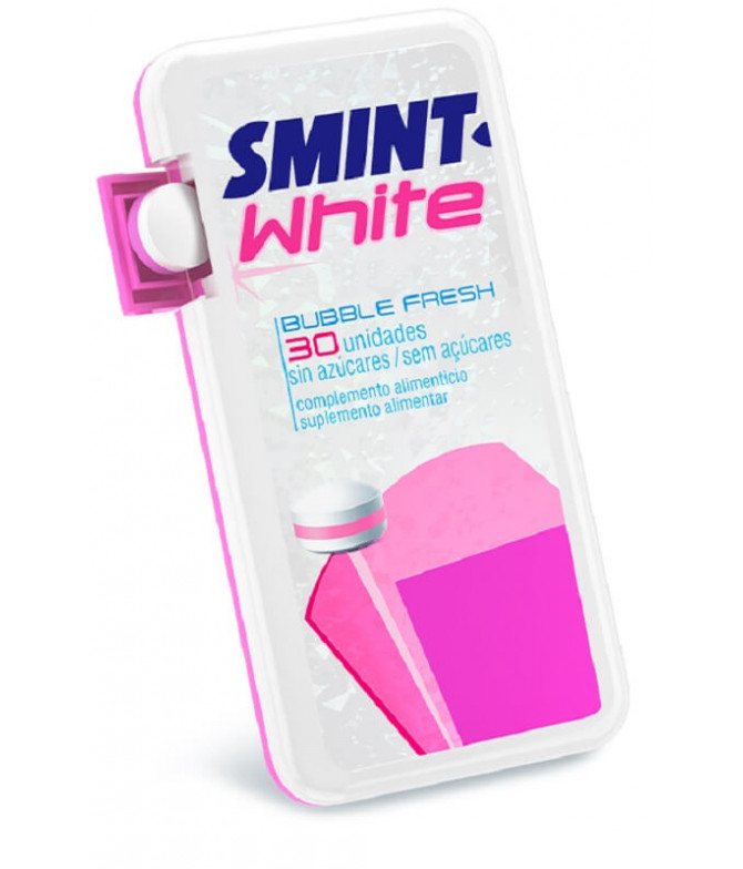 Smint White Caramelo Bubble Fresh 21gr T Smint White Caramelo Bubble Fresh 21gr T