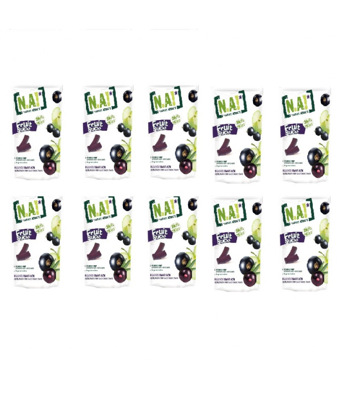 PACK 10 Nature Addicts Tira Açaí Groselha Maçã 35gr PACK 10 Nature Addicts Tira Açaí Groselha Maçã 35gr