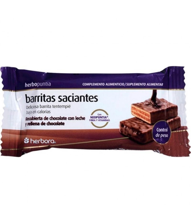 Herbopuntia Barrita Saciante Chocolate 35gr T