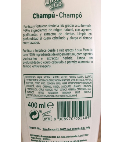Natural Honey Champú Cabello Graso 400ml T