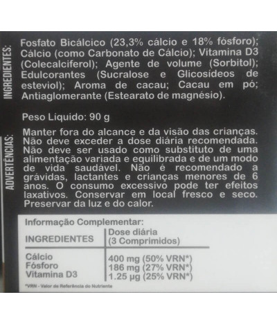 Novo Horizonte Calcio + Vitamina D3 60un t