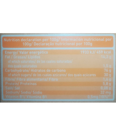 PACK 4 Babybio Galleta Naranja Dulce 120gr T