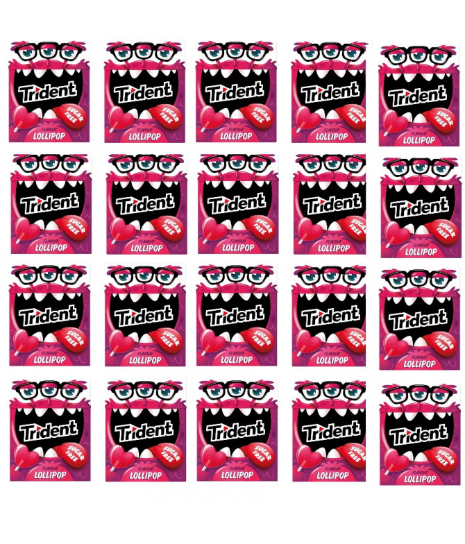 PACK 20 Trident Sabor Lollipop 14gr PACK 20 Trident Sabor Lollipop 14gr