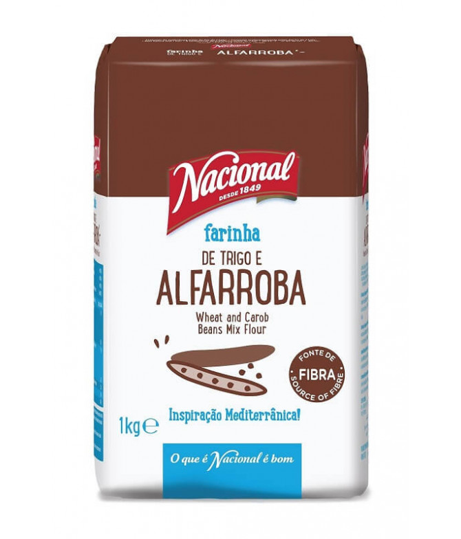 Nacional Farinha Trigo Alfarroba 1Kg