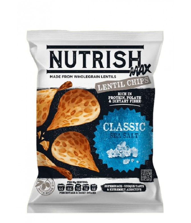 Nutrish Max Chips Lentilha Sal Marinho 60gr Nutrish Max Chips Lentilha Sal Marinho 60gr