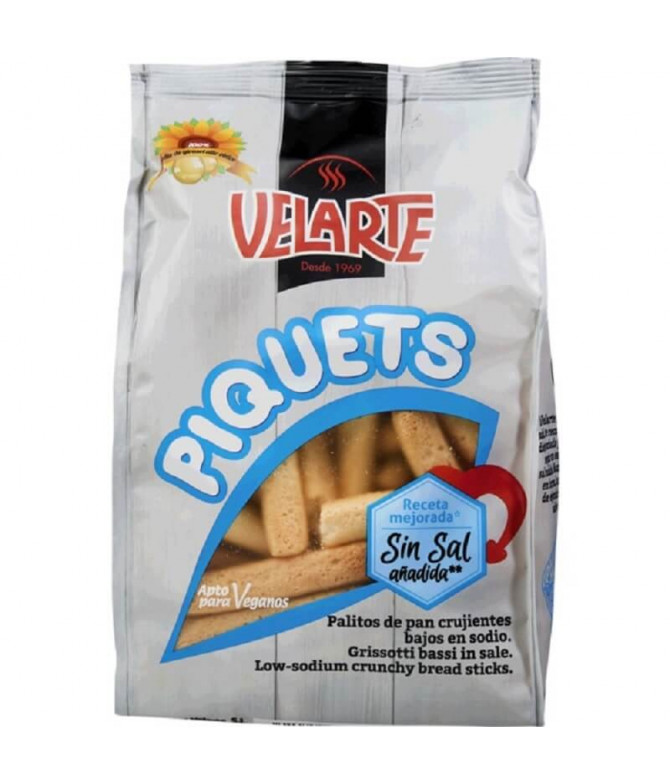 Velarte Piquets Palitos Pão Sem Sal 250gr