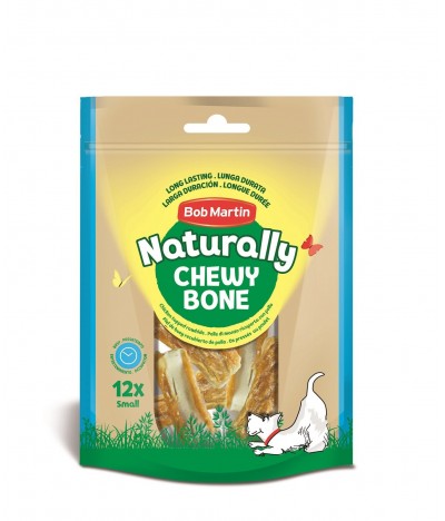 Naturally Ossos Prensados Cobertos de Frango Tamanho Pequeno 12un