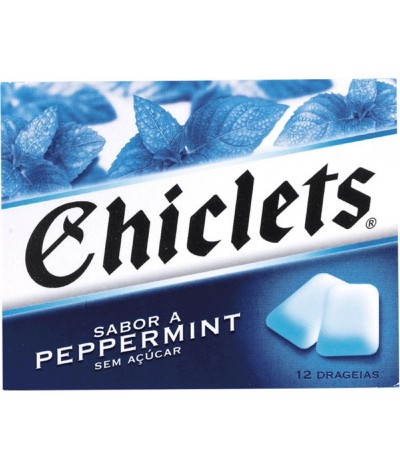 Chiclets Pastilhas Peppermint 12un