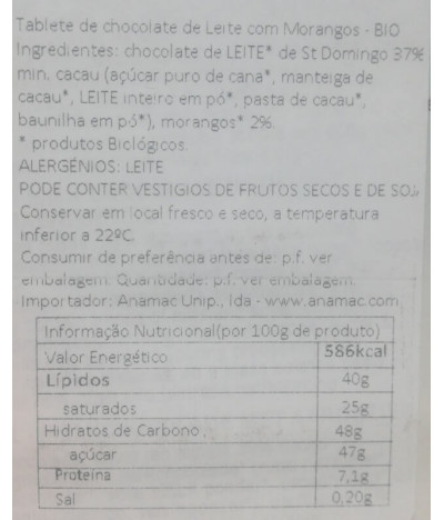 Bovetti Chocolate Leche Fresa BIO 100gr t