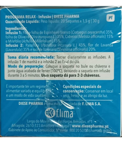 Diese Pharma Infusión Programa Relax 20un T