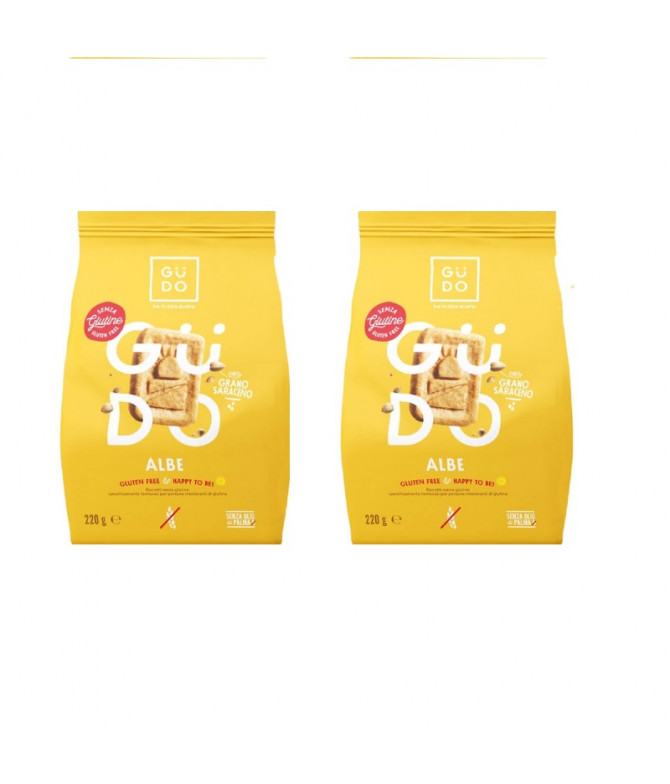 PACK 2 Güdo Biscoito Albe Trigo Sarraceno 220gr PACK 2 Güdo Biscoito Albe Trigo Sarraceno 220gr