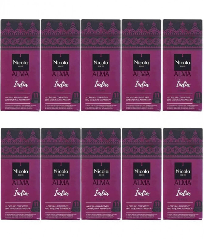 PACK 10 Nicola Alma Índia Café Comp Nespresso 10un PACK 10 Nicola Alma Índia Café Comp Nespresso 10un