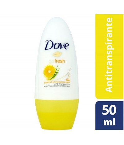 Dove Desodorante Roll On Go Fresh Grapefruit LemonGrass 50ml