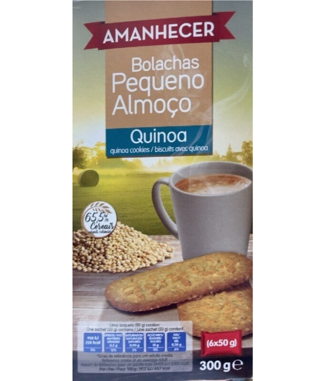 Amanhecer Galleta Desayuno Quinoa 300gr T
