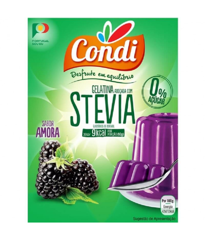 Condi Gelatina Amora Stevia 2x15gr