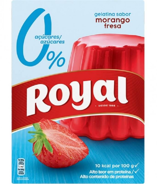 Royal Gelatina Morango Sem Açúcar 31gr