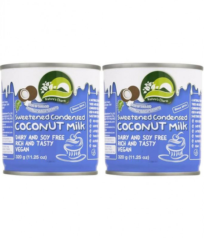 PACK 2 Nature's Charm Leite Coco Condensado 320gr PACK 2 Nature's Charm Leite Coco Condensado 320gr