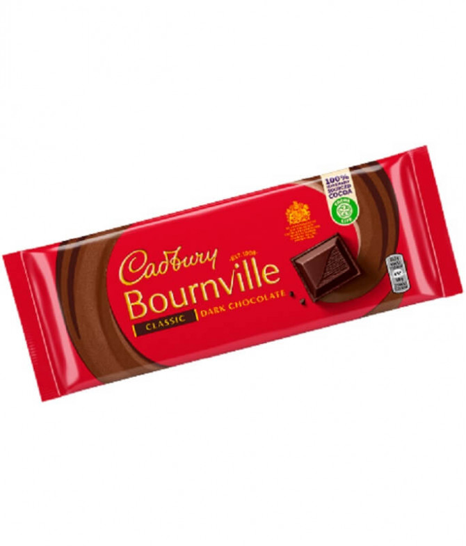 Cadbury Bournville Classic Chocolate Preto 180gr