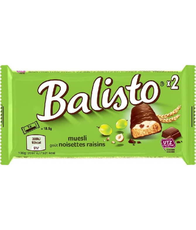 Balisto Barrita Muesli Chocolate 37gr T