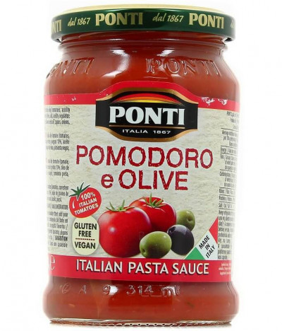 Ponti Salsa Tomate Aceituna 280gr T