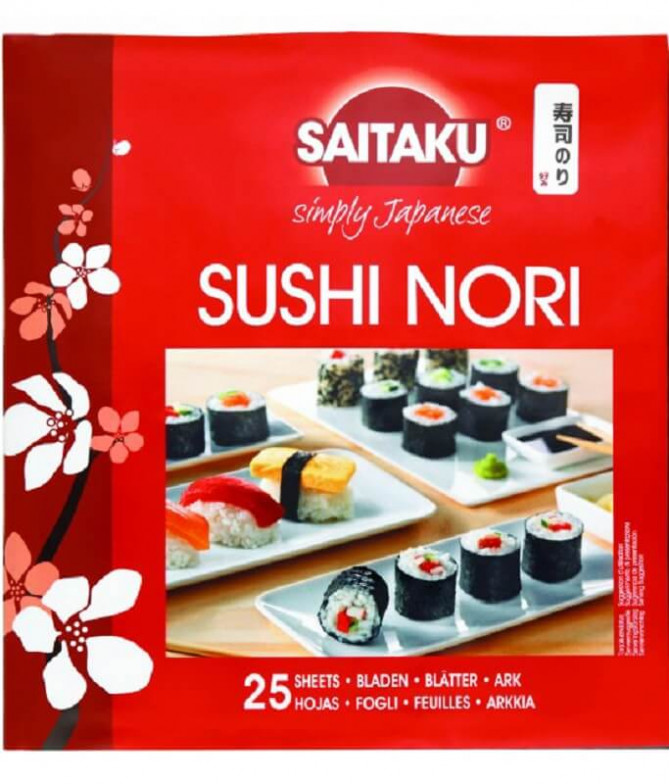 Saitaku Folha Alga Sushi Nori 25un