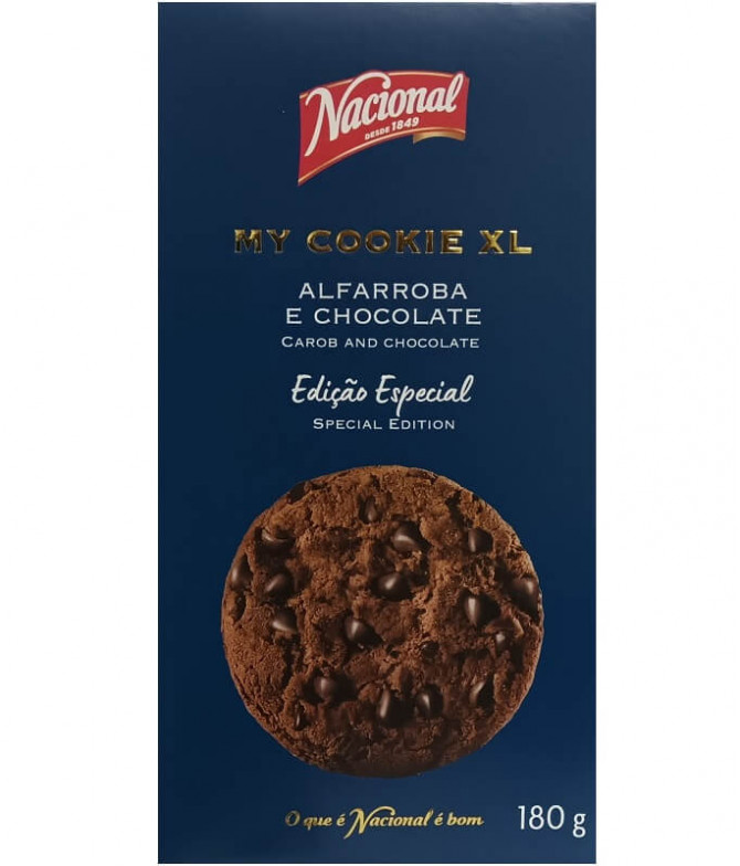 Nacional My Cookie XL Algarroba Choc 180gr T