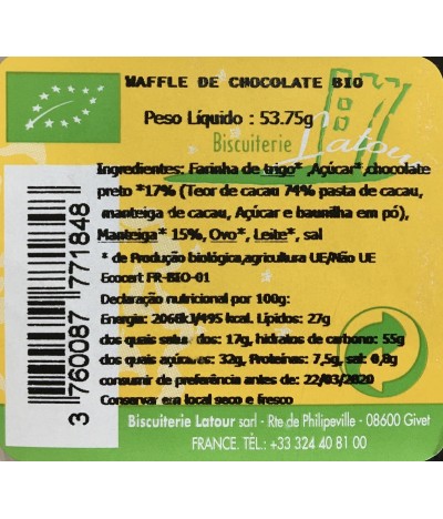 Biscuiterie Latour Gofre Chocolate 53,7gr T