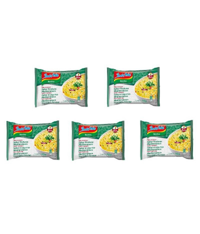 PACK 5 Indomie Noodles Sabor Legumes Mediterrâneos 70gr