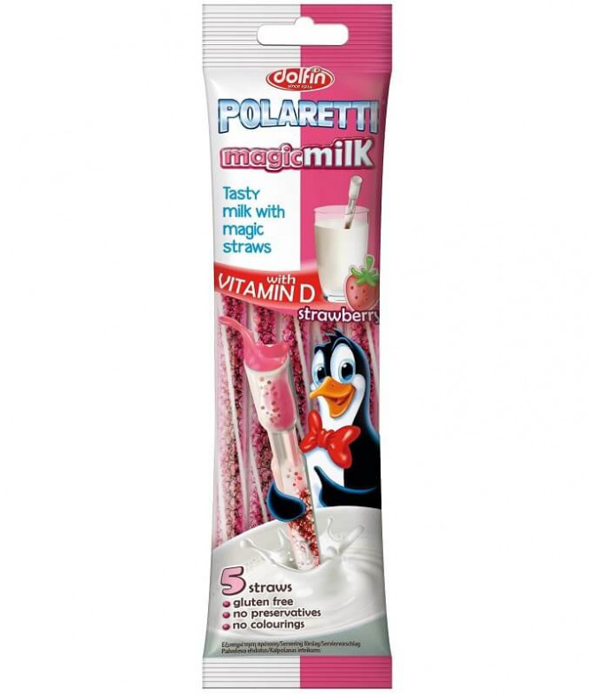 Dolfin Polaretti Magic Milk Paja Fresa 5un T Dolfin Polaretti Magic Milk Paja Fresa 5un T
