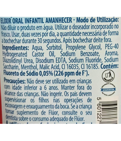 Amanhecer Elixir Oral Infantil 500ml