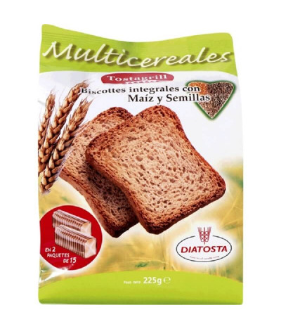 Diatosta Tosta Trigo Milho Sementes 225gr