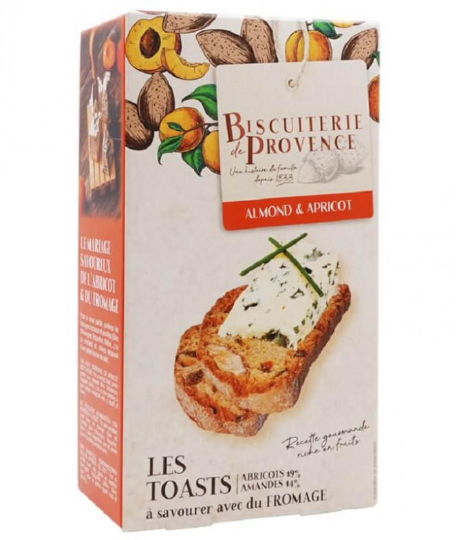 Biscuiterie de Provence Tosta Amêndoa Alperce 120gr