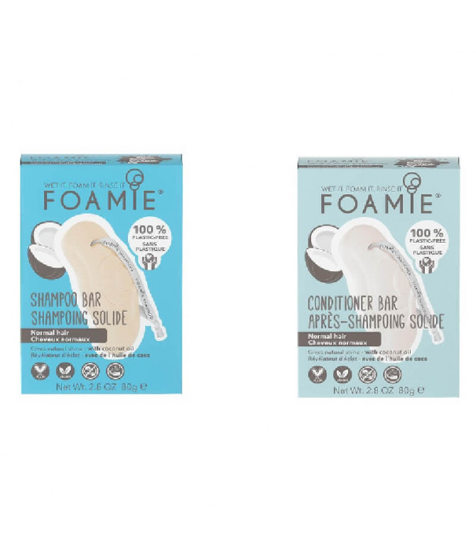 Foamie Champú + Acondicionador Sólido Aceite de Coco T