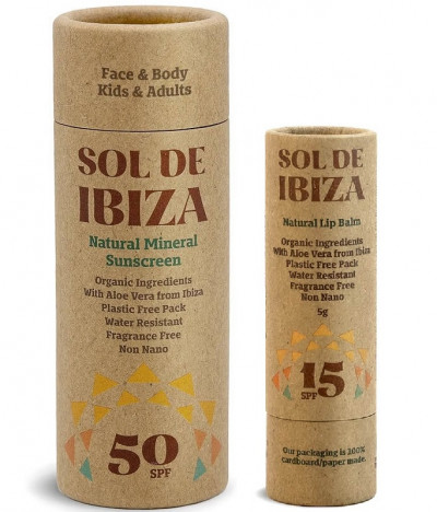 Sol de Ibiza Protetor Solar Stick + Bálsamo Labial