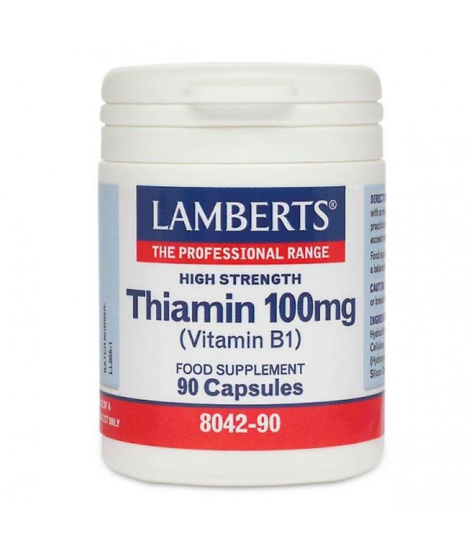 Lamberts Tiamina 100mg Vitamina B1 90un T