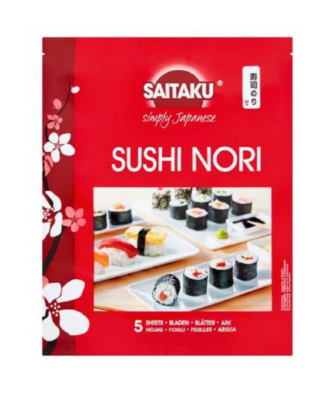 Saitaku Hoja Alga Sushi Nori 5un T
