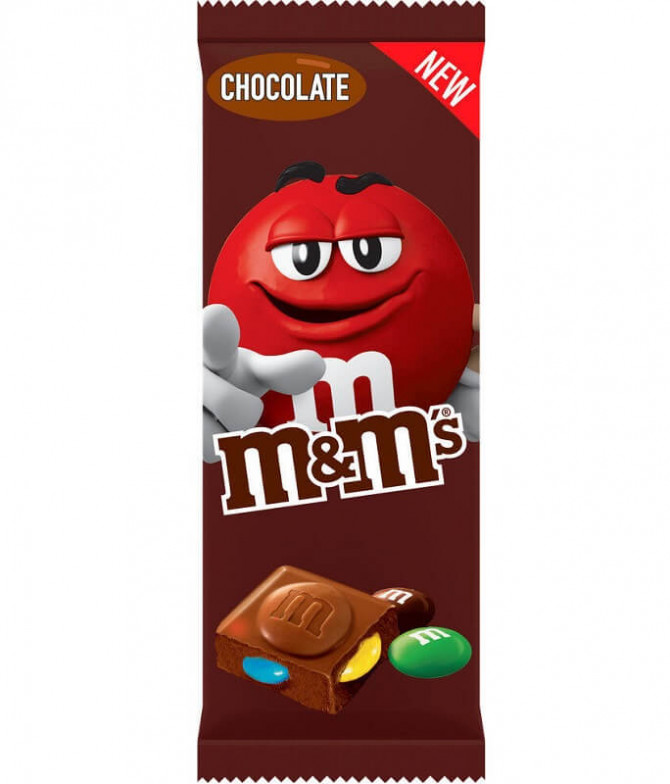 M&M Tableta Chocolate Leche 165gr T