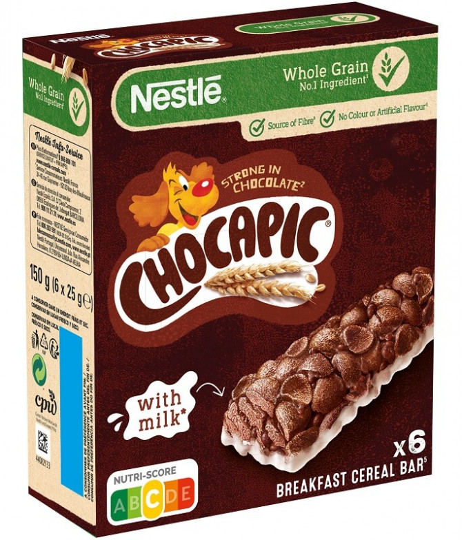 Chocapic Barrinha Cereais Chocolate 6un