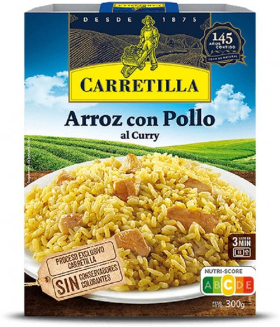 Carretilla Arroz Pollo Curry 300gr T