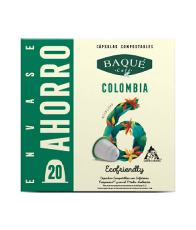 Baqué Café Colombia Ecofriendly Comp Nespresso 20un