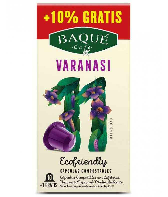 Baqué Café Varnasi Ecofriendly 10un+10%