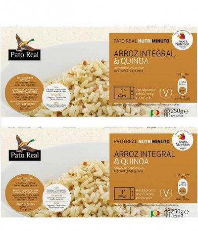 PACK 2 Pato Real NutriMinuto Arroz Integral Quinoa 2x125gr