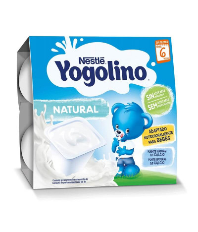 Yogolino Natural 4x100gr